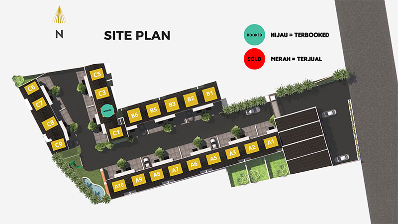 Site plan Villa Magnifa Ciputat