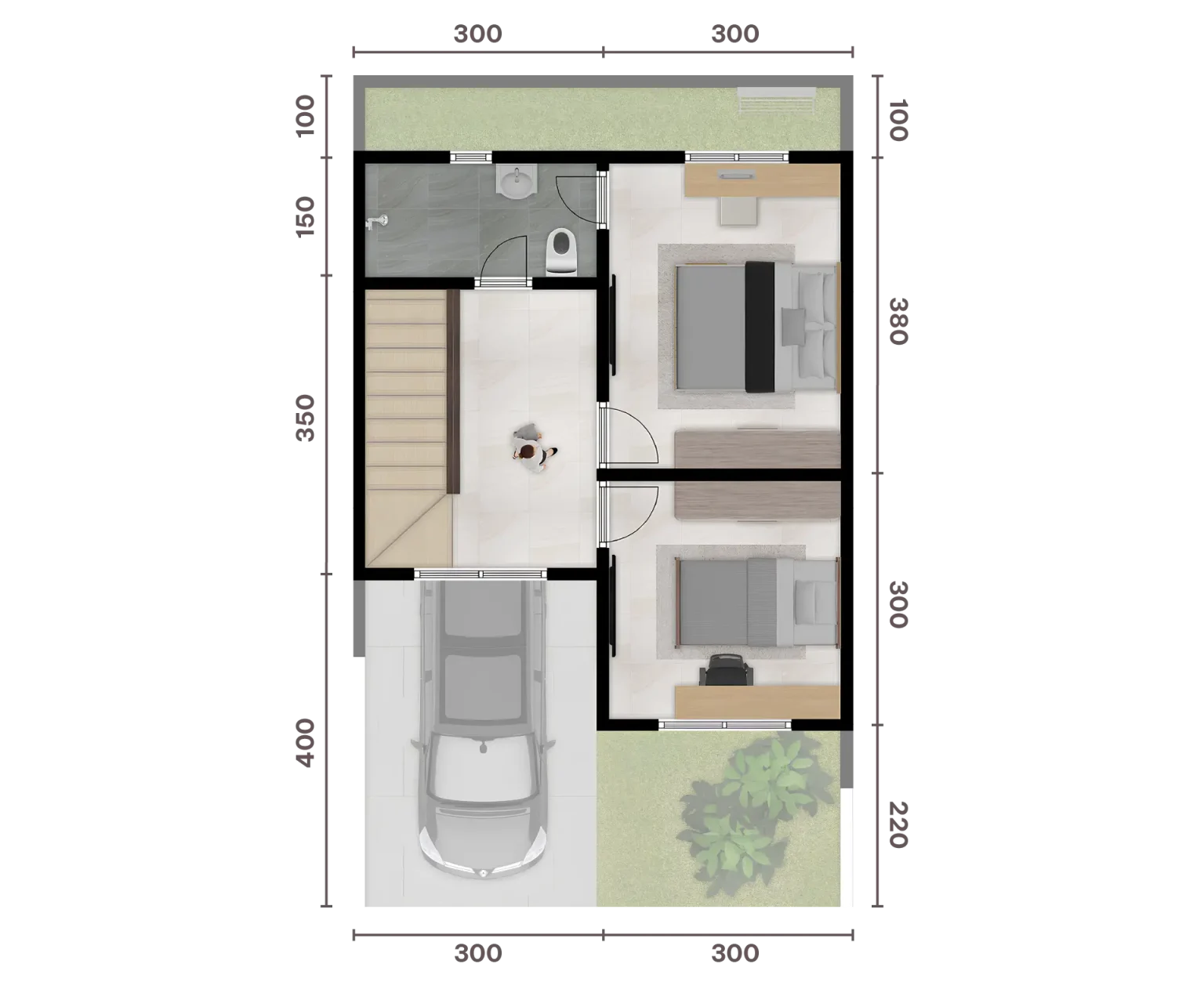 villa magnifa modere 2nd floor layout