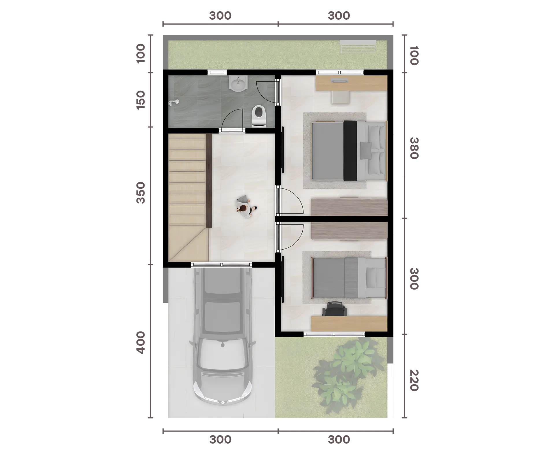 villa magnifa modere 2nd floor layout